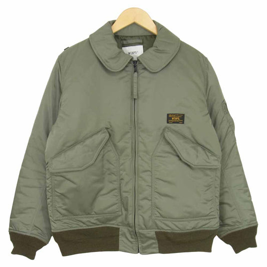 WTAPS ダブルタップス 17AW 172WVDT-JKM04 CWU JACKET NYLON TWILL ナイロン ツイル ジャケット カーキ系 S【中古】