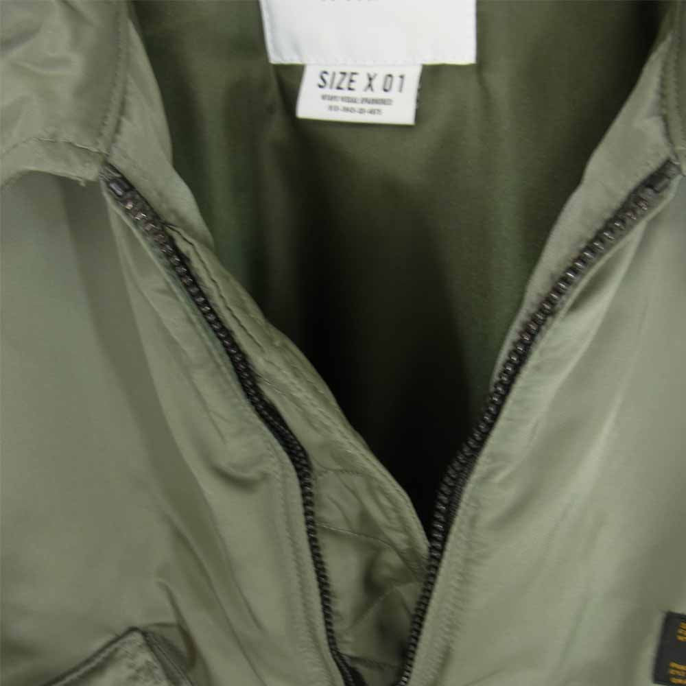 WTAPS ダブルタップス 17AW 172WVDT-JKM04 CWU JACKET NYLON TWILL ナイロン ツイル ジャケット カーキ系 S【中古】