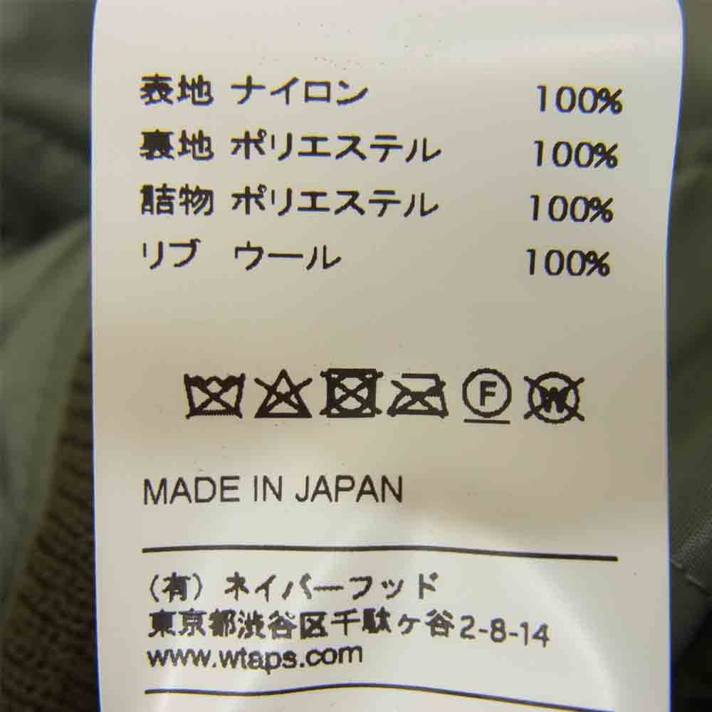 WTAPS ダブルタップス 17AW 172WVDT-JKM04 CWU JACKET NYLON TWILL ナイロン ツイル ジャケット カーキ系 S【中古】