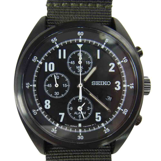nonnative ノンネイティブ NN-A2751 × セイコー SEIKO CHRONOGRAPH WATCH 500本限定 クロノグラフ ウォッチ ブラック系【中古】