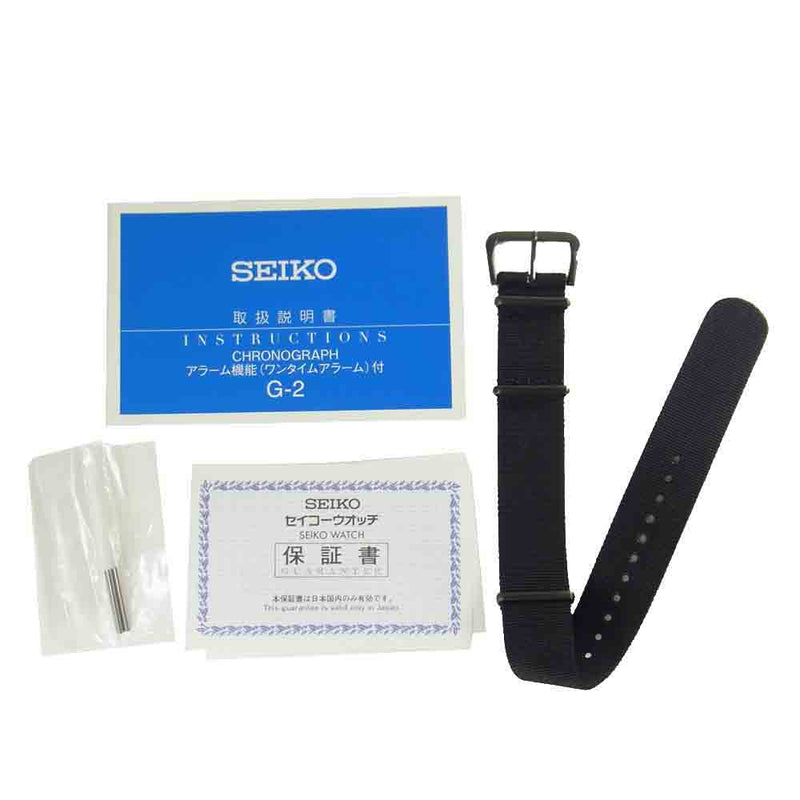 nonnative ノンネイティブ NN-A2751 × セイコー SEIKO CHRONOGRAPH WATCH 500本限定 クロノグラフ ウォッチ ブラック系【中古】