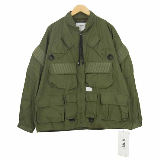 WTAPS ダブルタップス 19AW 192BRDT-JKM07 MODULAR JACKET COTTON WEATHER モジュラー ジャケット カーキ系 S【中古】
