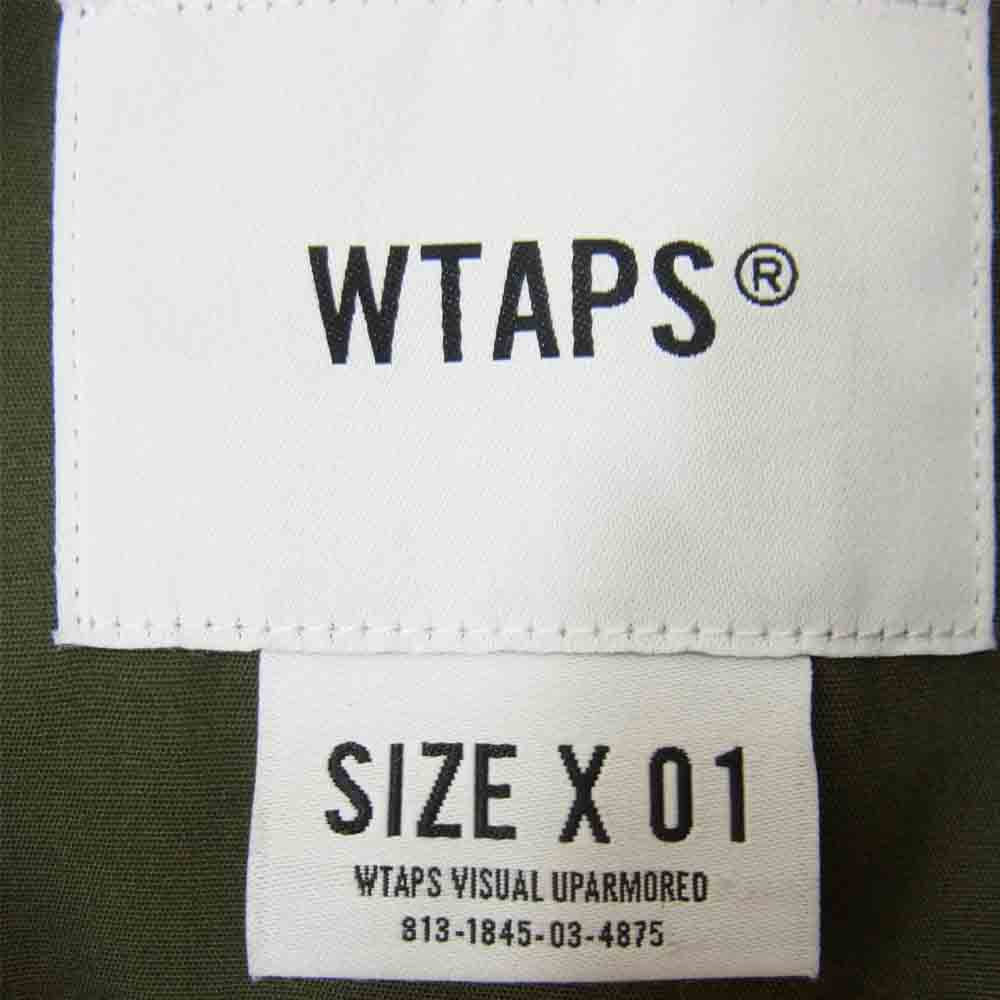 WTAPS ダブルタップス 19AW 192BRDT-JKM07 MODULAR JACKET COTTON WEATHER モジュラー ジャケット カーキ系 S【中古】