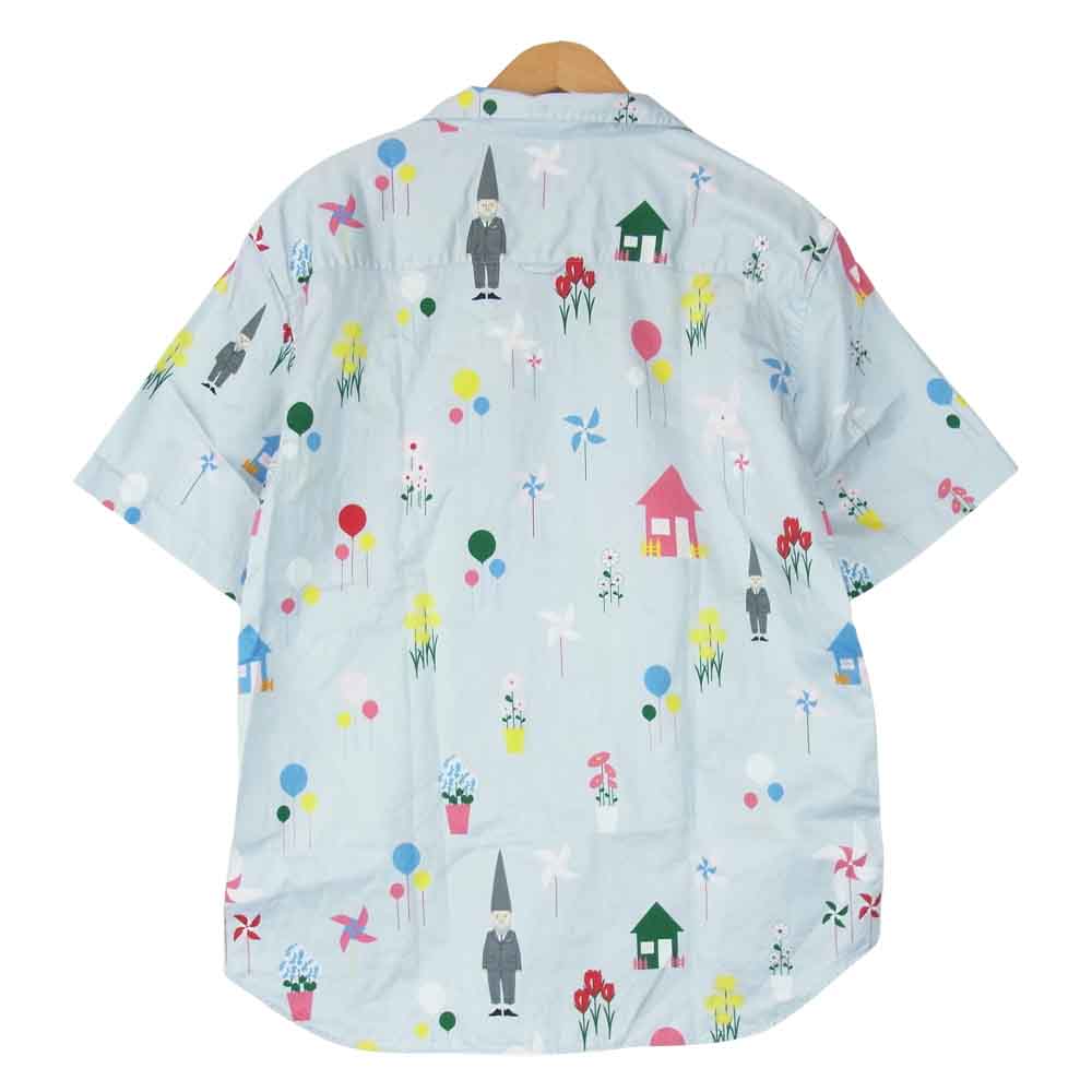 THOM BROWNE トムブラウン レギュラーカラー 半袖 シャツ ブルー系 1【中古】