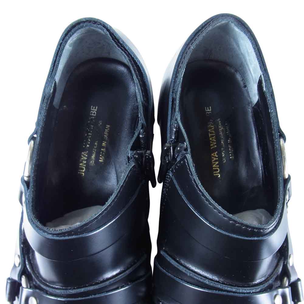 COMME des GARCONS コムデギャルソン JF-K102 JUNYA WATANABE ジュンヤワタナベ STUD DETAIL LEATHER SHOES レザー シューズ ブラック系 S【中古】