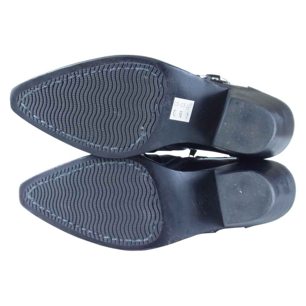 COMME des GARCONS コムデギャルソン JF-K102 JUNYA WATANABE ジュンヤワタナベ STUD DETAIL LEATHER SHOES レザー シューズ ブラック系 S【中古】