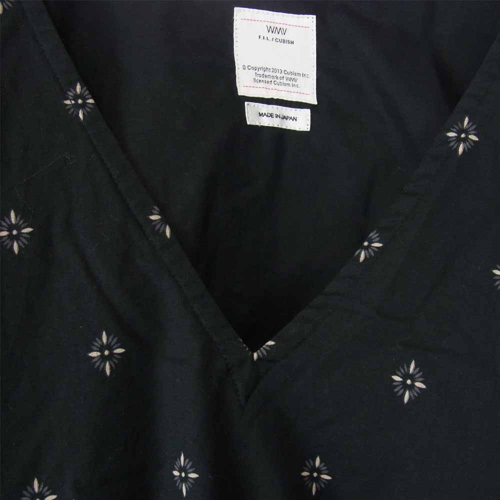 VISVIM ビズビム 0318105017002 KAFTAN DRESS バンダナ柄 カフタン ドレス ワンピース ブラック系 1【中古】