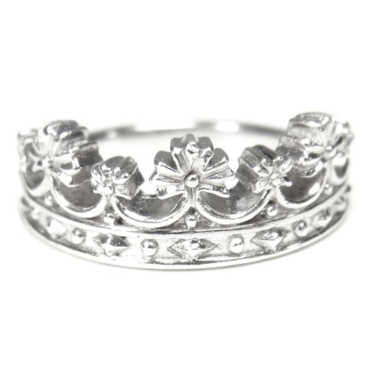 Justin Davis ジャスティンデイビス SRJ2005 KIDS ティアラ リング シルバー系 1.5号程度【中古】