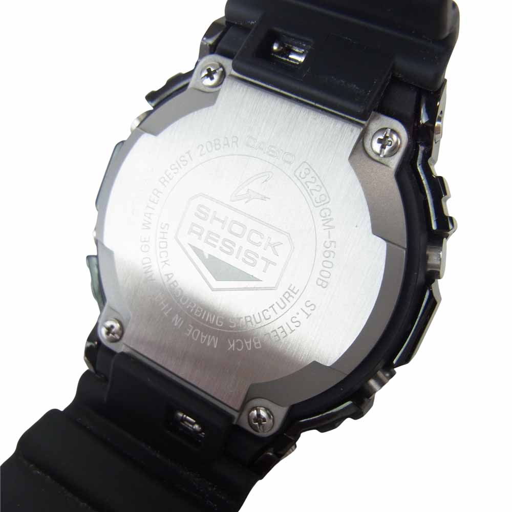 CASIO カシオ GM5600B BEAMS 別注 メタルカバード スクエア ウォッチ 腕時計 ブラック系【中古】