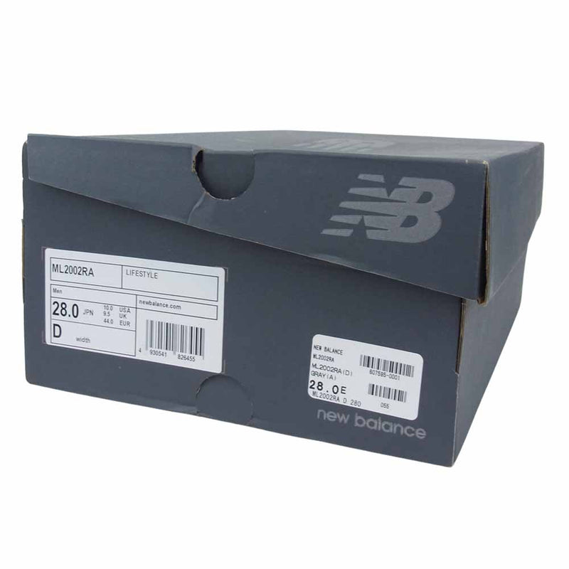 NEW BALANCE ニューバランス ML2002RA ローカットスニーカー ランニングシューズ グレー系 28㎝【新古品】【未使用】【中古】