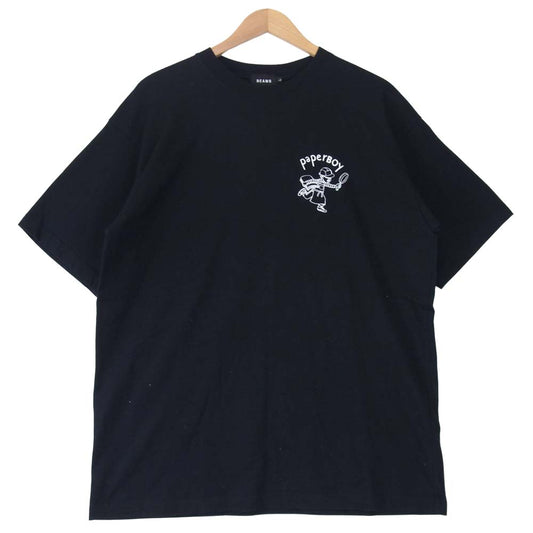 ペーパーボーイ 21SS 11-08-6038-976 BEAMS 別注 Broken Egg T ブロッケン エッグ Tシャツ ブラック系 L【中古】