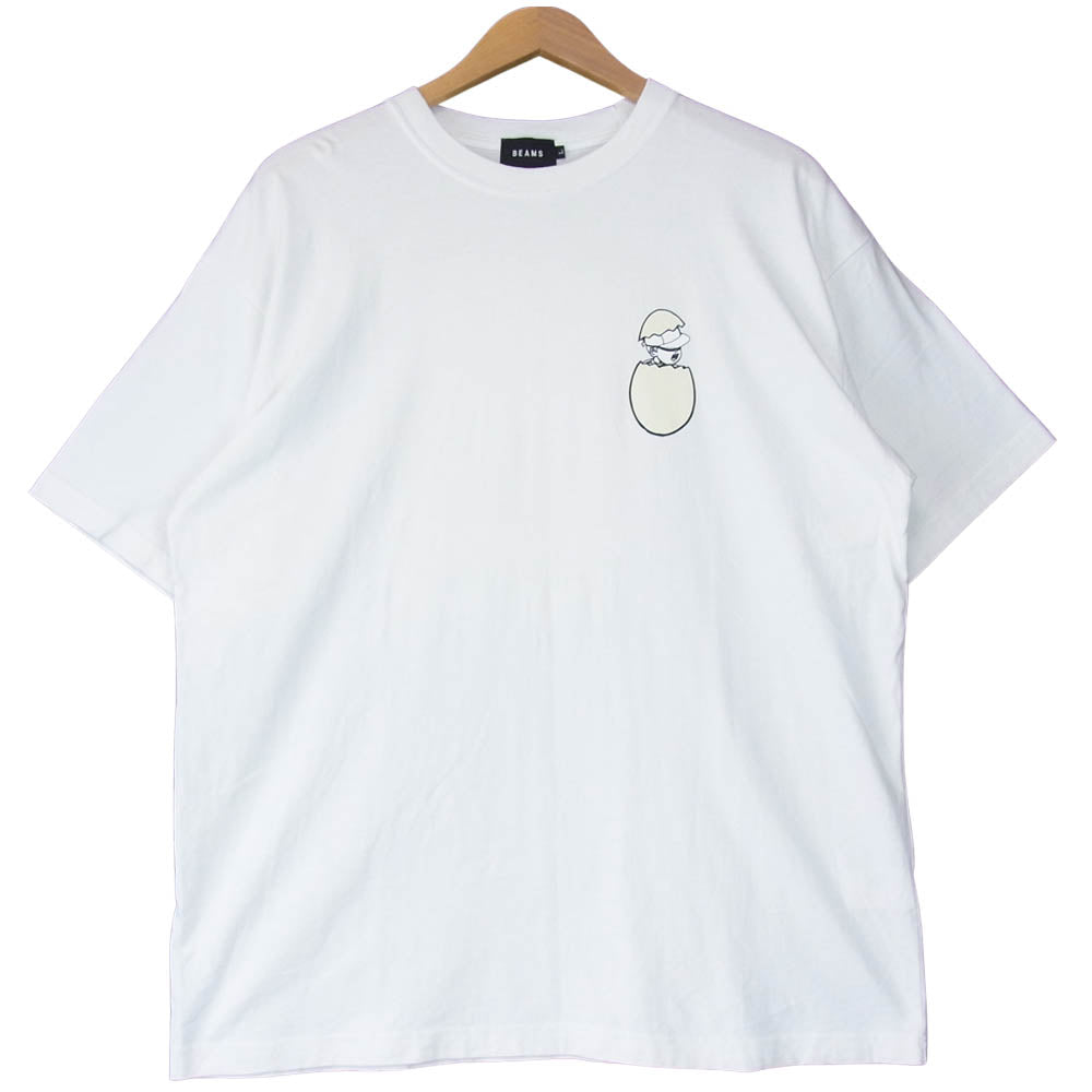 ペーパーボーイ 21SS 11-08-6039-976 BEAMS 別注 Egg Pack T エッグ パック Tシャツ ホワイト系 L【中古】