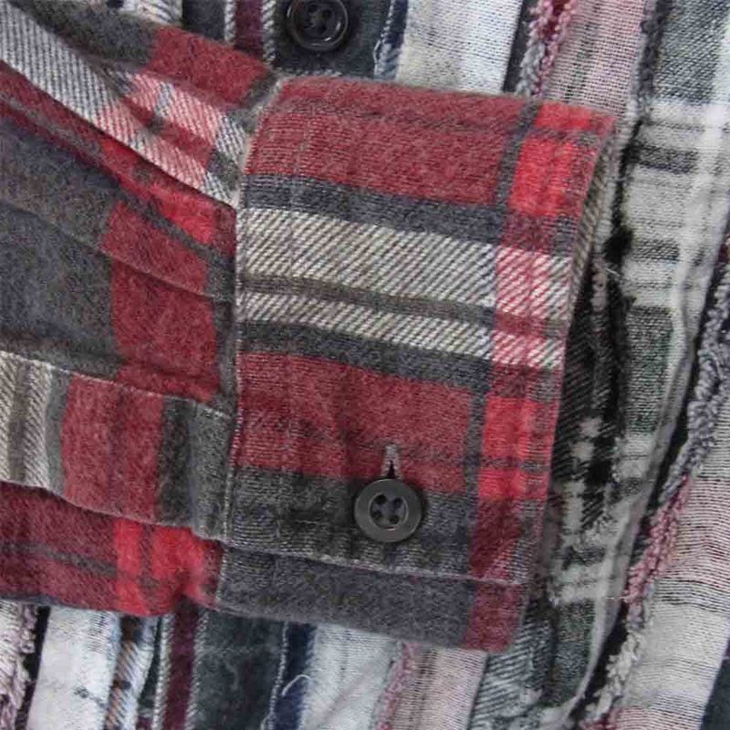 リビルドバイニードルス FK285 Wide 7 Ribbon Flannel Shirt ワイド リボンフランネル シャツ マルチカラー系【中古】