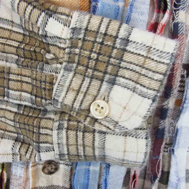 リビルドバイニードルス IN246 Flannel Shirt チェック リメイク 再構築 フランネルシャツ マルチカラー系【中古】