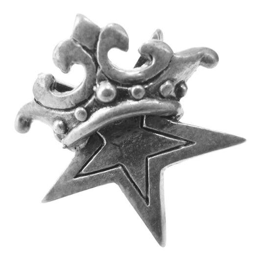 ROYAL ORDER ロイヤルオーダー SE917 small solud star w crown studs スモール ソリッド スター クラウン スタッズ ピアス シルバー系【中古】