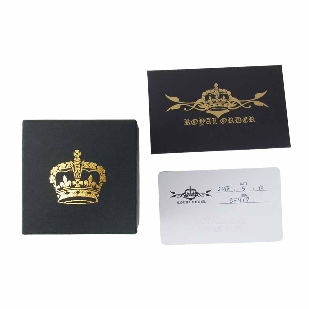 ROYAL ORDER ロイヤルオーダー SE917 small solud star w crown studs スモール ソリッド スター クラウン スタッズ ピアス シルバー系【中古】