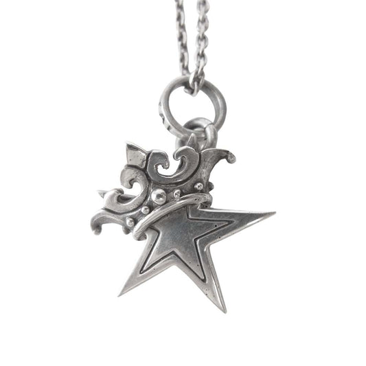 ROYAL ORDER ロイヤルオーダー SP245 small star w crown スモール スター クラウン ネックレス シルバー系【中古】
