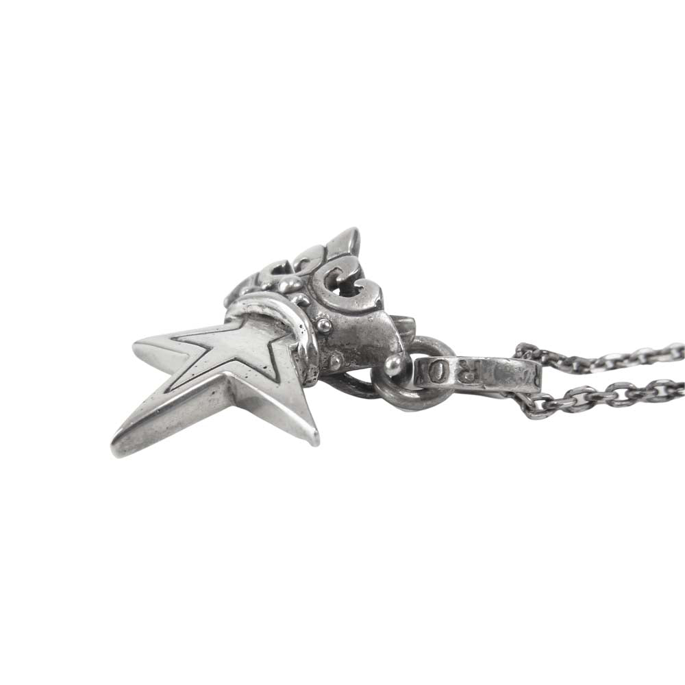 ROYAL ORDER ロイヤルオーダー SP245 small star w crown スモール スター クラウン ネックレス シルバー系【中古】