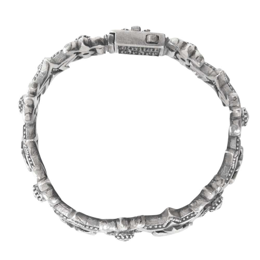 ROYAL ORDER ロイヤルオーダー SB197-2 Small banner star trellis スモール バナー スター ブレスレット シルバー系【中古】