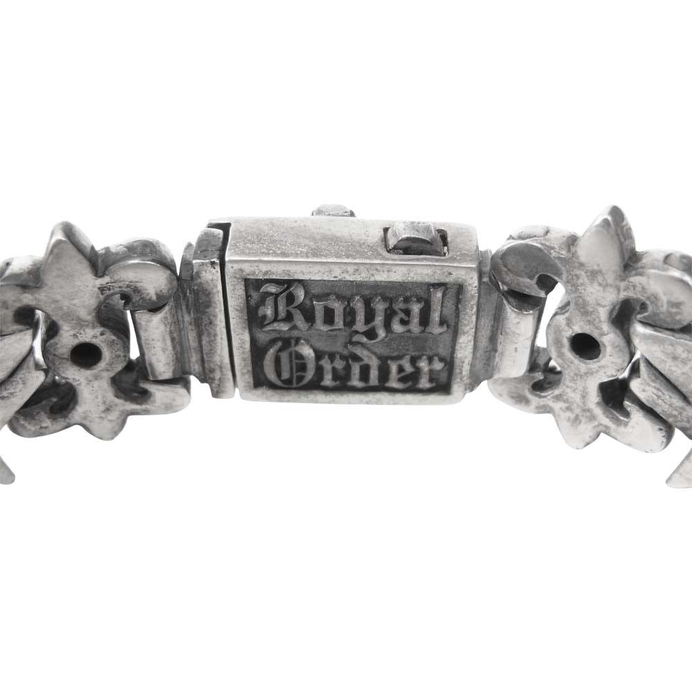 ROYAL ORDER ロイヤルオーダー SB197-2 Small banner star trellis スモール バナー スター ブレスレット シルバー系【中古】
