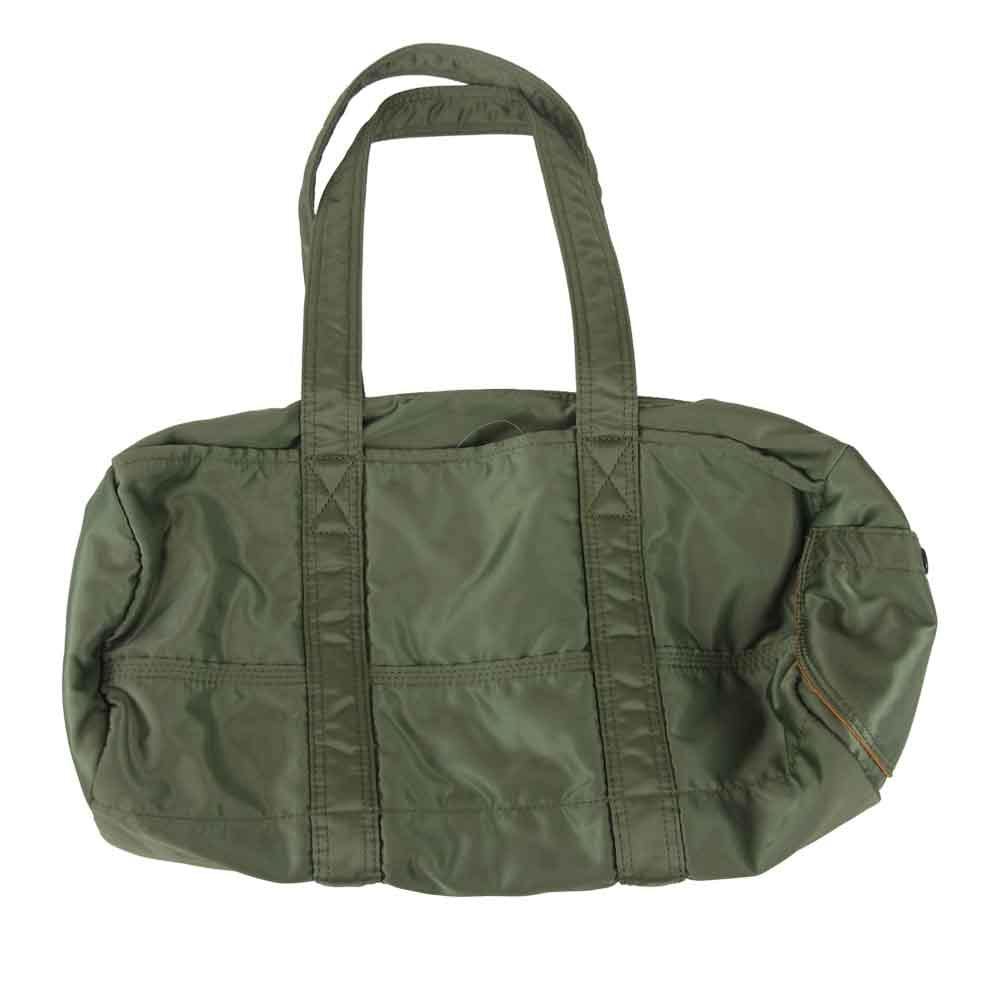 PORTER　ポーターミニ ボストンバッグ　タンカー ナイロン カーキ （L） PORTER ポーター TANKER タンカー ミニボストンバッグ カーキ系【中古