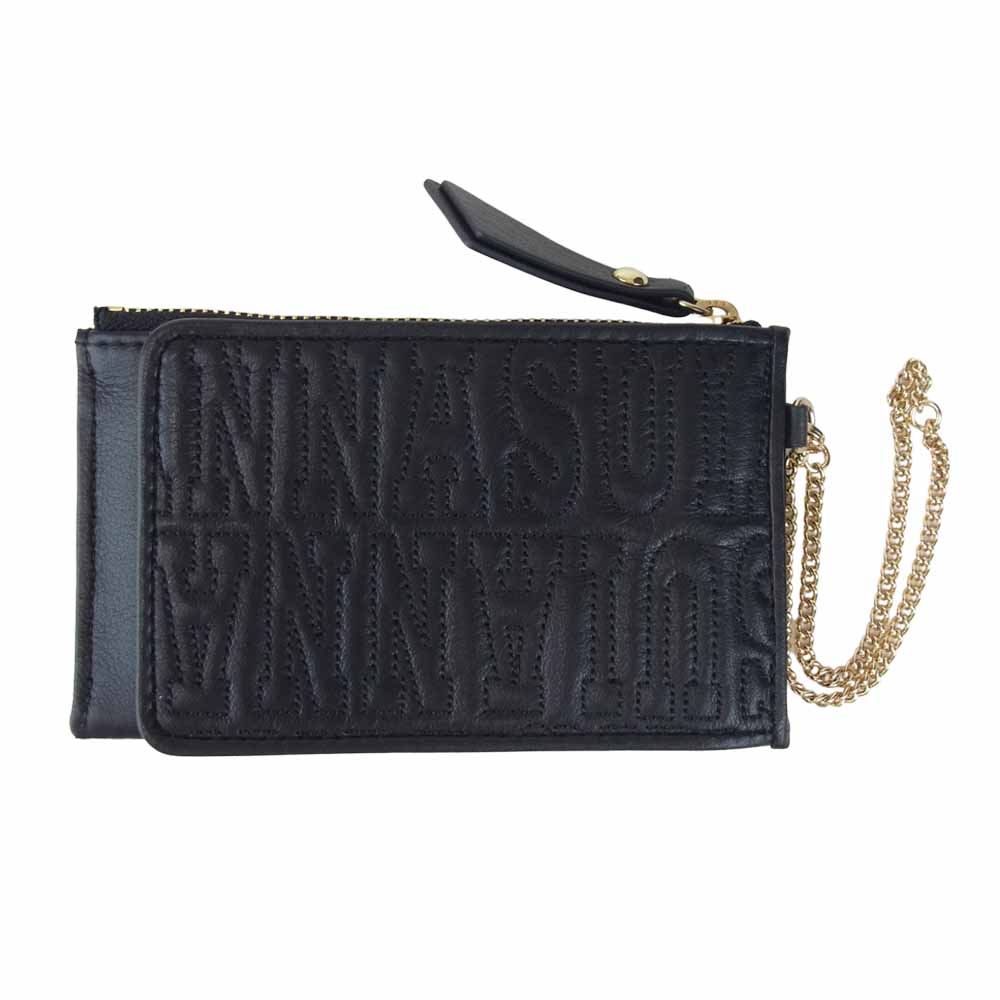 ANNA SUI アナスイ 315302 ピークアブー マルチケース ブラック系【極上美品】【中古】