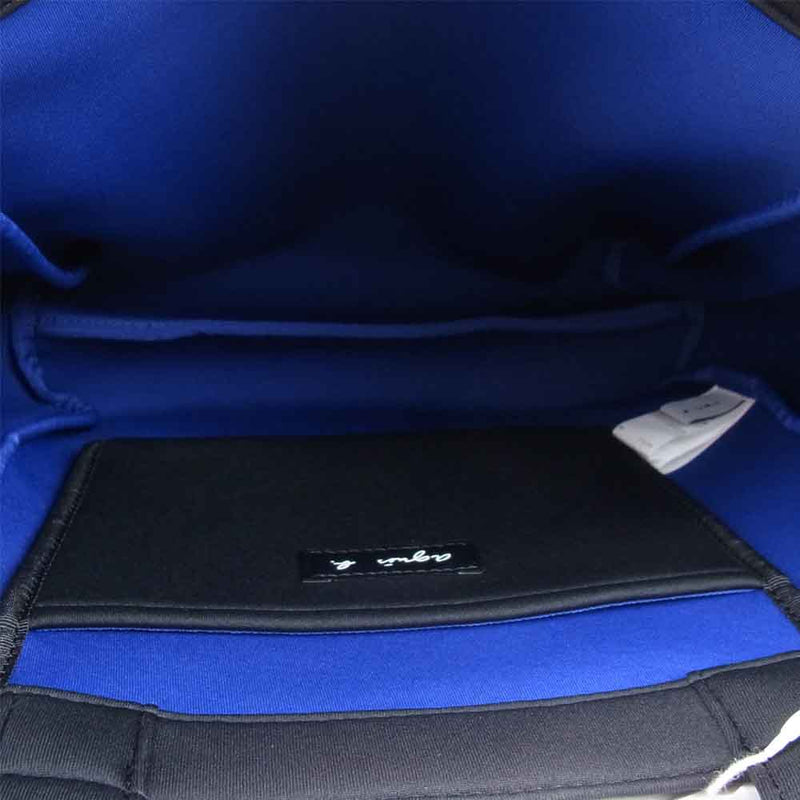 アニエスベー　トートバッグ　黒／青軽くて大容量のトートバッグです