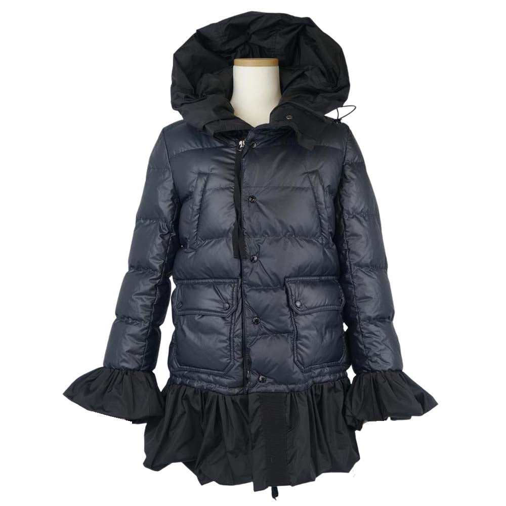 MONCLER モンクレール 国内正規品 SERI フリル ダウン ジャケット ブラック系 00【中古】