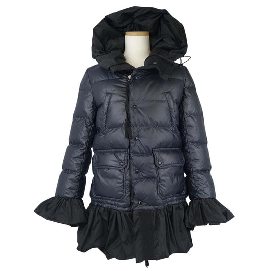MONCLER モンクレール 国内正規品 SERI フリル ダウン ジャケット ブラック系 00【中古】