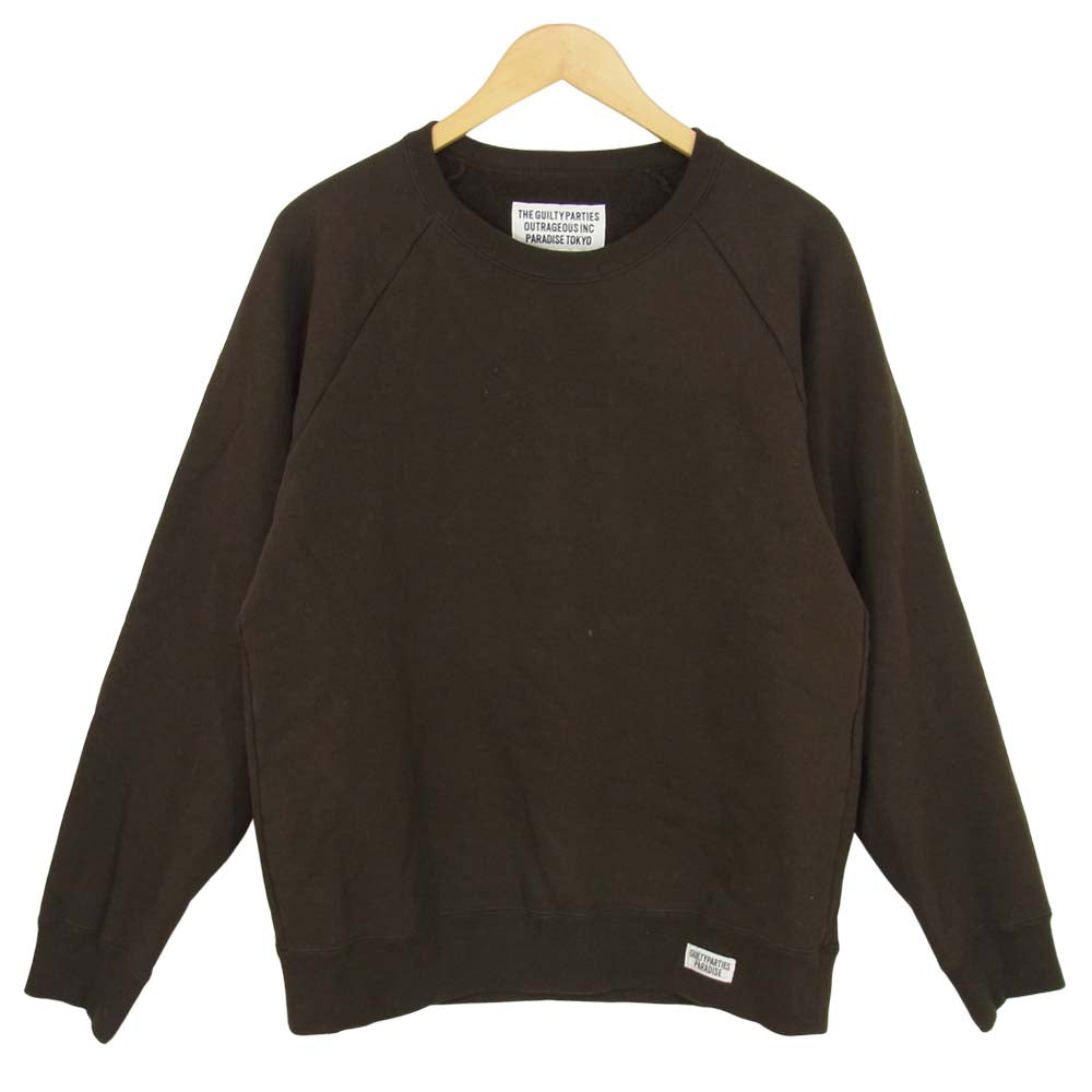 WACKO MARIA ワコマリア SATAN'S SOUL バックプリント スウェット トレーナー ブラウン系 L【中古】
