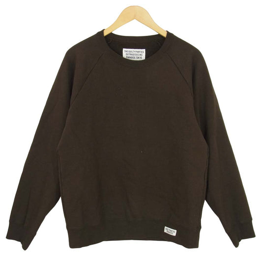 WACKO MARIA ワコマリア SATAN'S SOUL バックプリント スウェット トレーナー ブラウン系 L【中古】