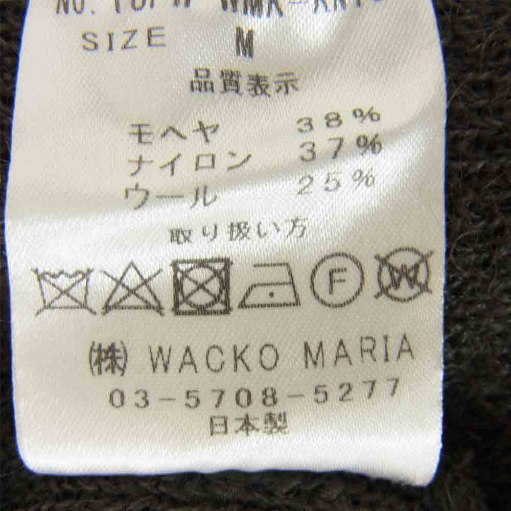 WACKO MARIA ワコマリア 18FW-WMK-KN18 V NECK MOHAIR SWEATER Vネック モヘア セーター グレー系 M【美品】【中古】
