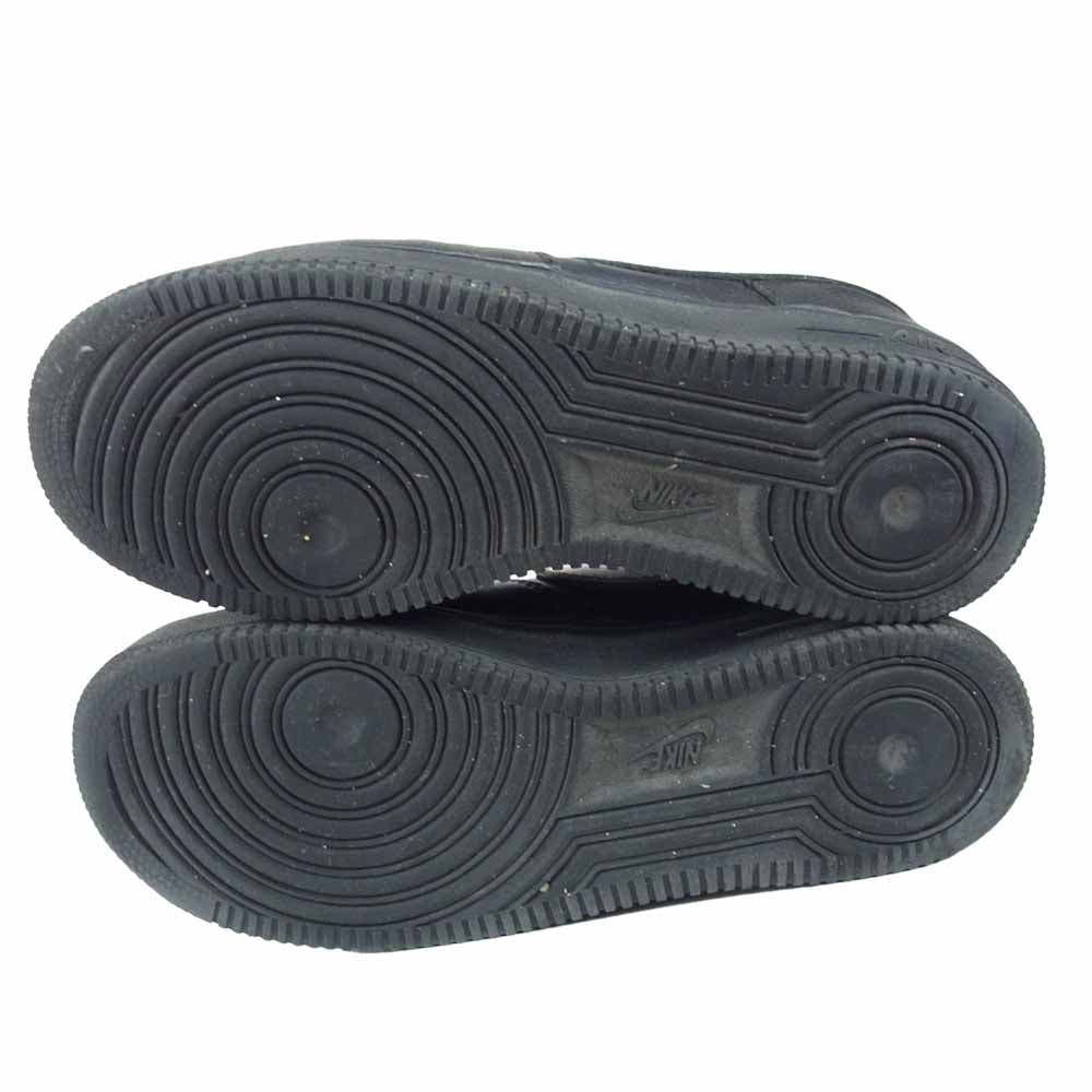 NIKE ナイキ AIR FORCE1 エアフォース ワン ローカット スニーカー ブラック系 27㎝【中古】