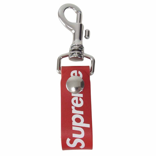Supreme シュプリーム 21SS LEATHER KEY LOOP ロゴ レザーキー ループ レッド系【新古品】【未使用】【中古】