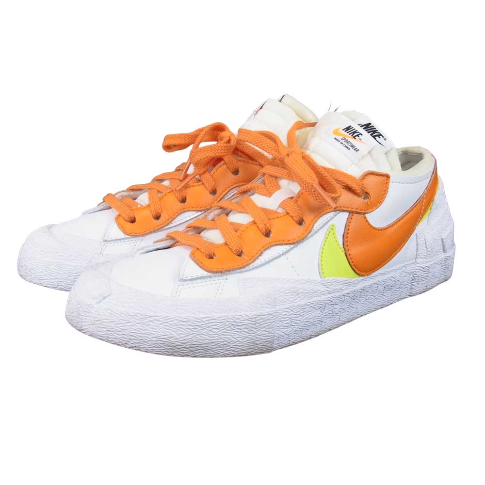NIKE ナイキ × sacai blazer low MAGMA ORANGE サカイ ブレザー ロー スニーカー ホワイト系 27㎝【中古】