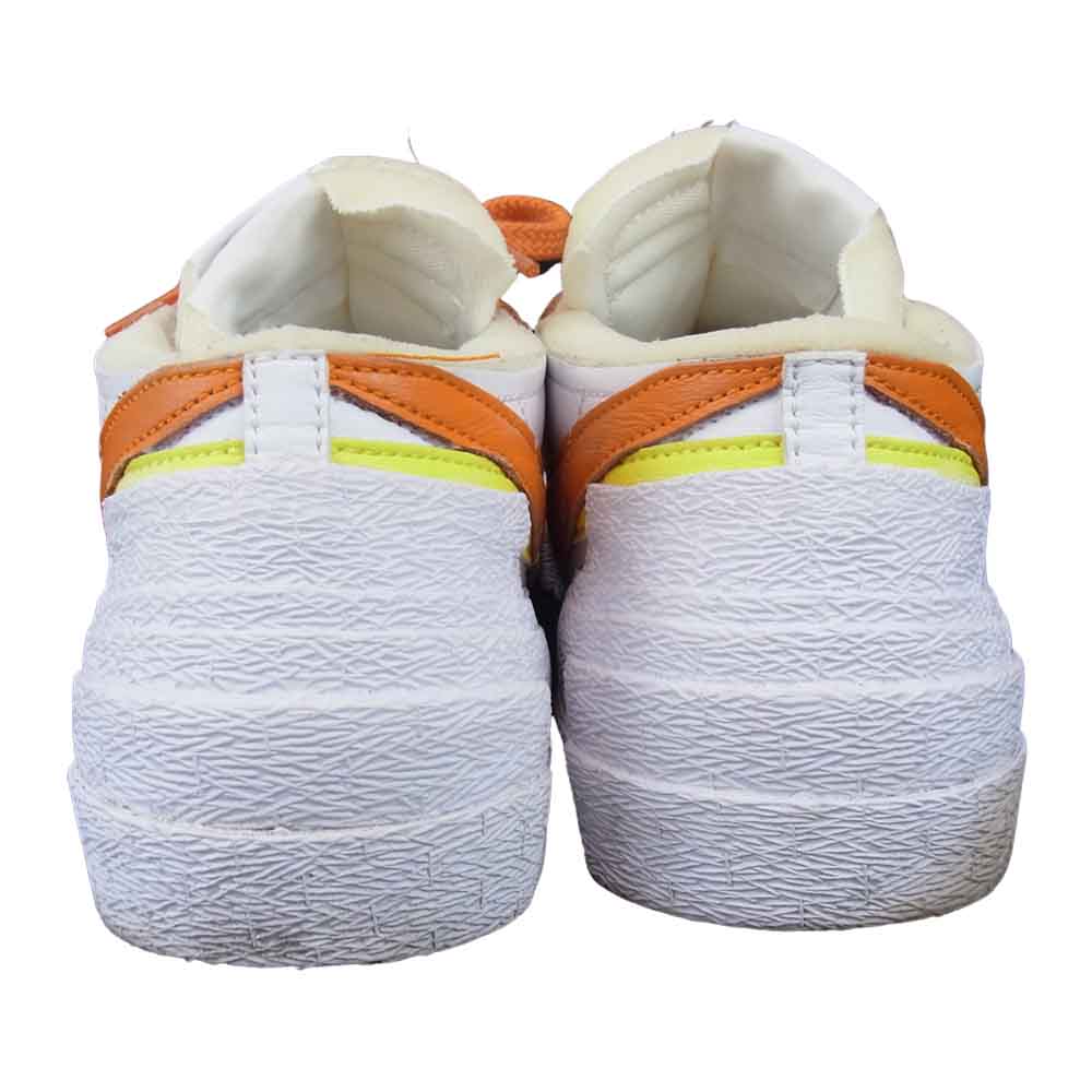 NIKE ナイキ × sacai blazer low MAGMA ORANGE サカイ ブレザー ロー スニーカー ホワイト系 27㎝【中古】