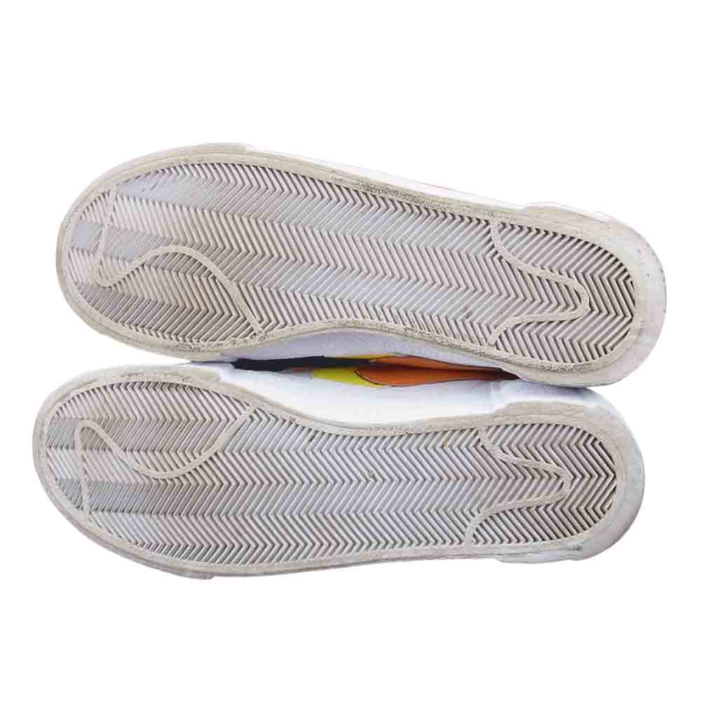 NIKE ナイキ × sacai blazer low MAGMA ORANGE サカイ ブレザー ロー スニーカー ホワイト系 27㎝【中古】