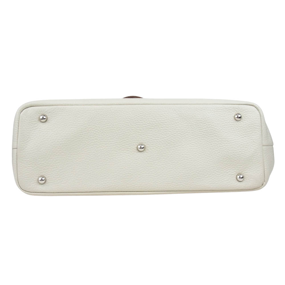 ファイブウッズ HORIZON ホライズン 2WAY ショルダー バッグ ブラウン系 オフホワイト系【美品】【中古】