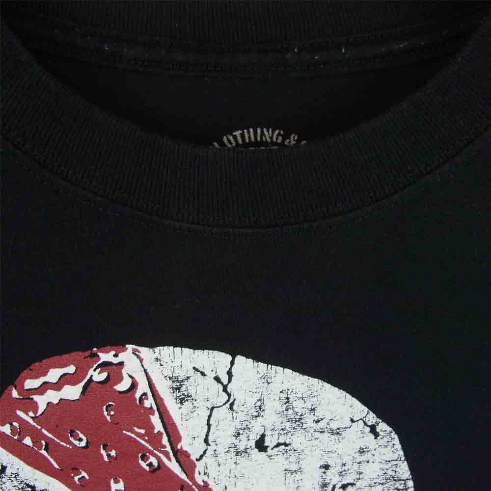 TENDERLOIN テンダーロイン T-TEE 1 バンダナ スカル 半袖 Tシャツ コットン ブラック系 S【中古】