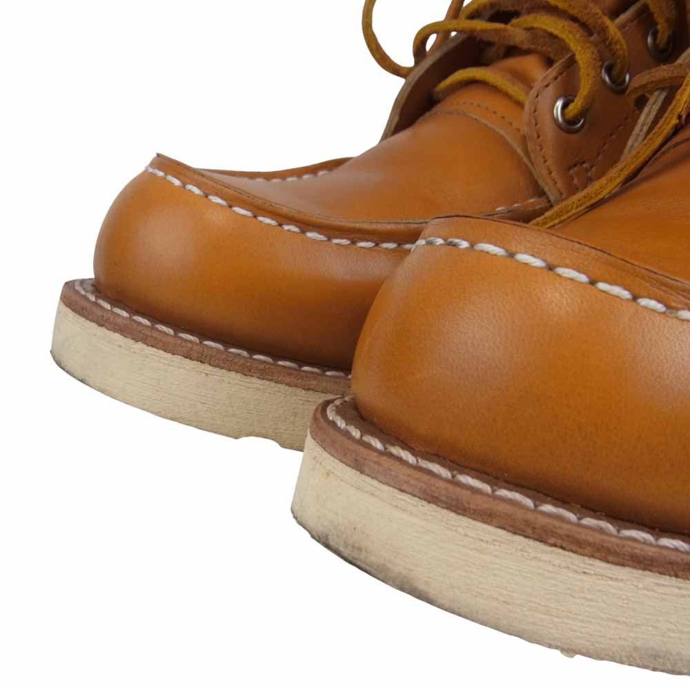RED WING レッドウィング 9877 IRISH SETTER アイリッシュセッター ゴールドラセット セコイア 犬タグ 8インチ モックトゥ ライトブラウン系 8.5【中古】