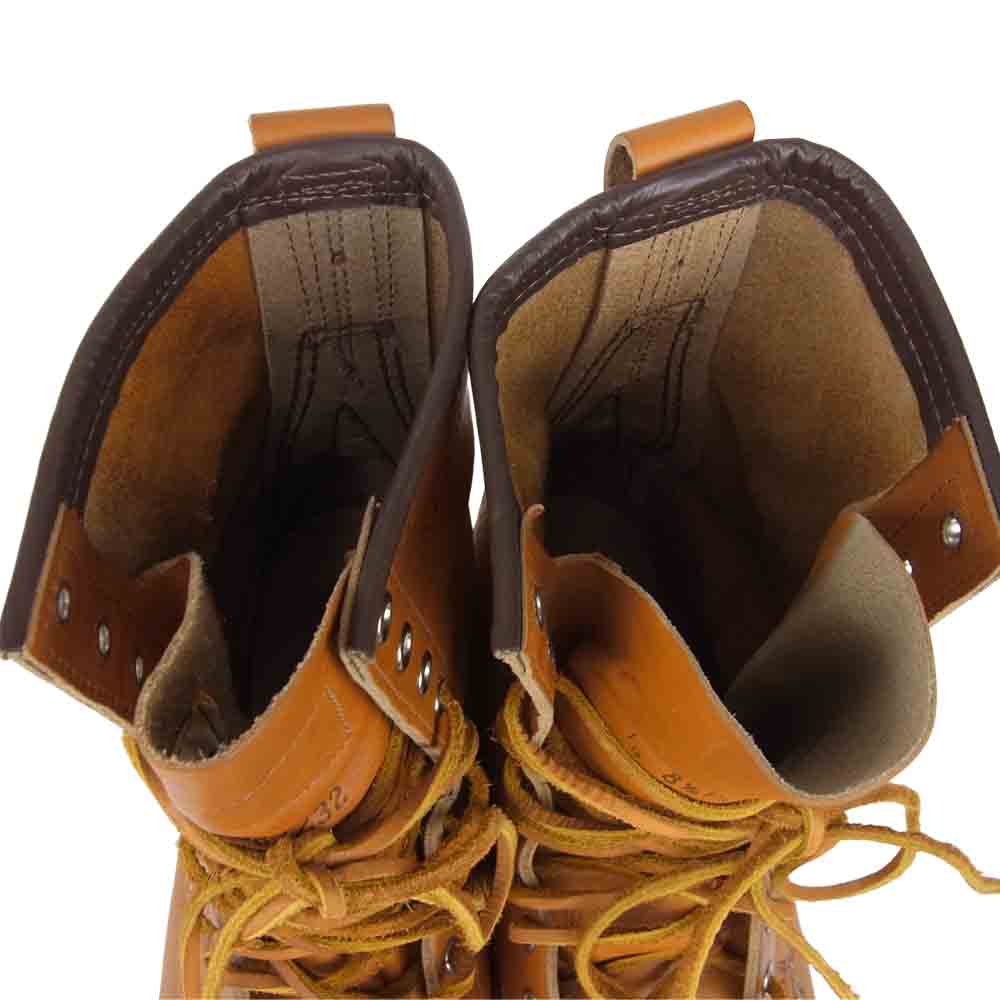 RED WING レッドウィング 9877 IRISH SETTER アイリッシュセッター ゴールドラセット セコイア 犬タグ 8インチ モックトゥ ライトブラウン系 8.5【中古】