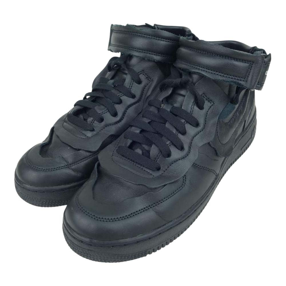 NIKE ナイキ DC3601-001 COMME DES GARCONS コムデギャルソン AF1 CDG AIR FORCE 1 MID エアフォース ワン ミッド スニーカー ブラック系 26.5cm【中古】