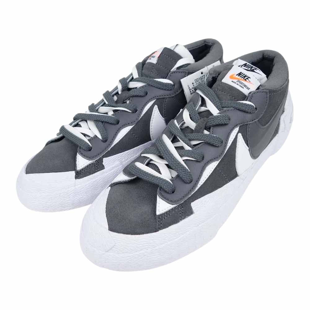 NIKE ナイキ DD1877-002 Sacai Blazer Low Iron Grey サカイ ブレザー ロー アイアングレー スニーカー グレー系 27㎝【新古品】【未使用】【中古】