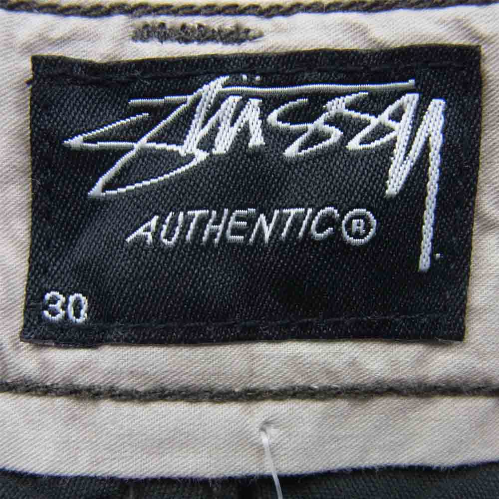 STUSSY ステューシー ストライプ 5ポケット パンツ コットン 中国製 グレー系 30【新古品】【未使用】【中古】