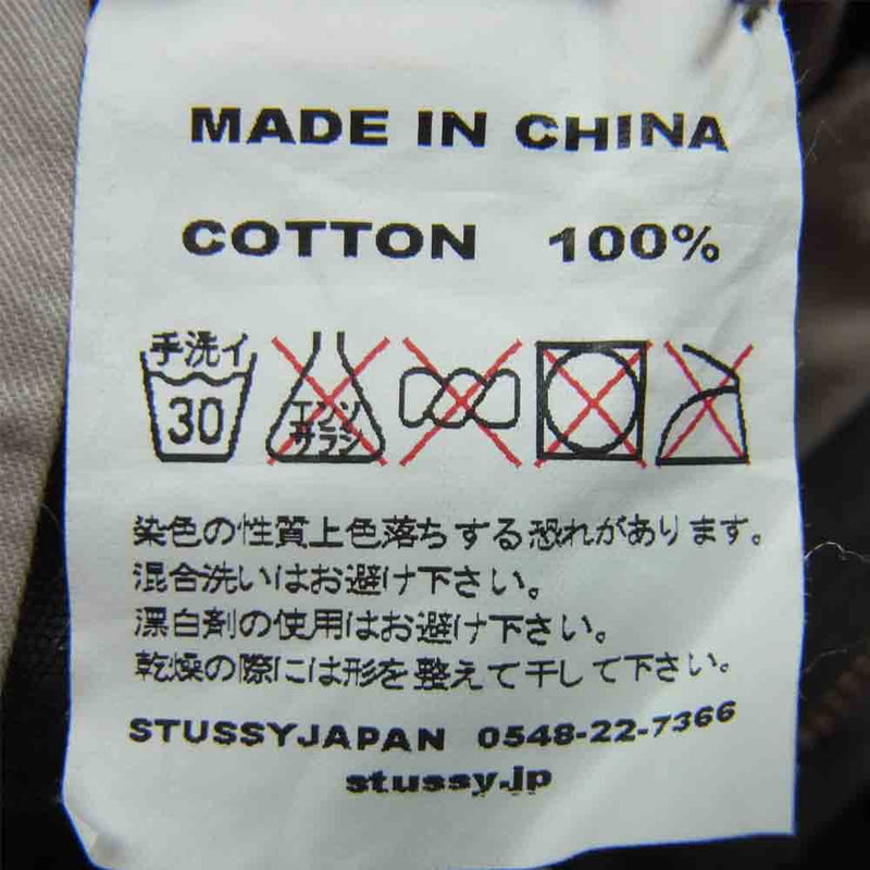 STUSSY ステューシー ストライプ 5ポケット パンツ コットン 中国製 グレー系 30【新古品】【未使用】【中古】