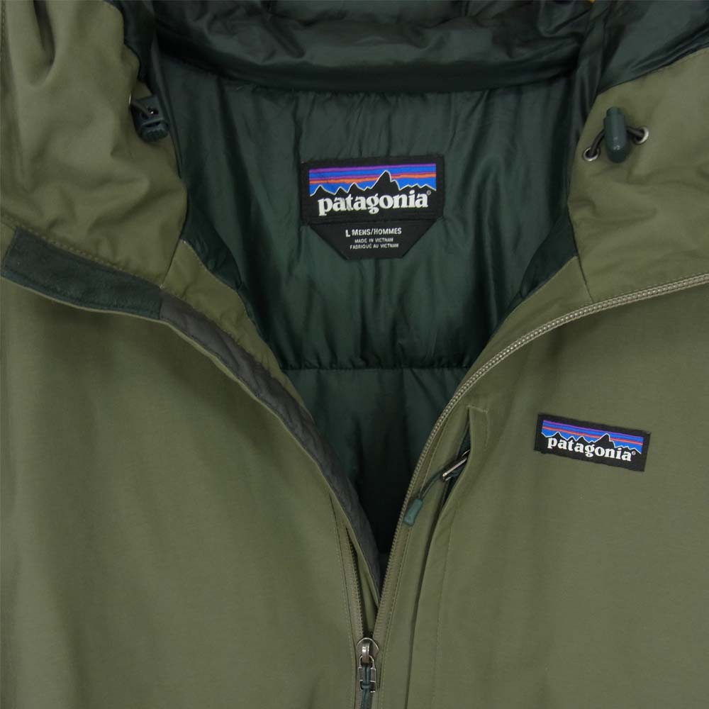 patagonia パタゴニア 84890 Windsweep Down Hoody ウインド スウィープ ダウン フーディー ジャケット カーキ系 L【中古】