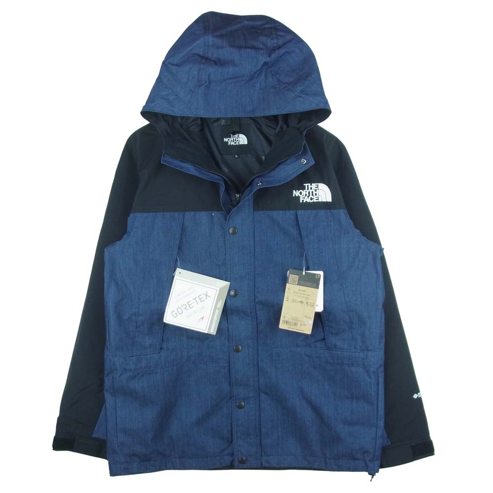 THE NORTH FACE ノースフェイス NP12032 MOUNTAIN LIGHT DENIM JACKET マウンテン ライト デニム ジャケット インディゴブルー系 ブラック系 L【新古品】【未使用】【中古】