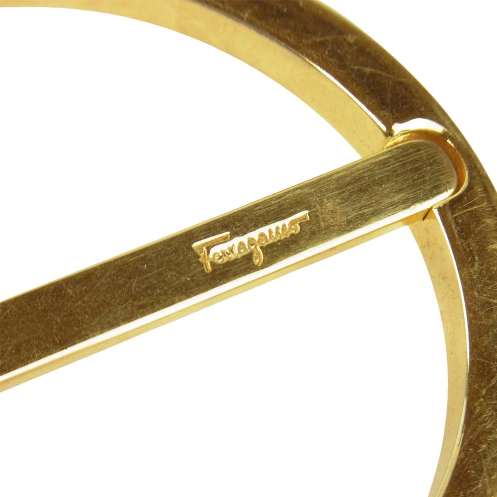 Salvatore Ferragamo サルヴァトーレフェラガモ レザー ベルト ブラウン系【中古】