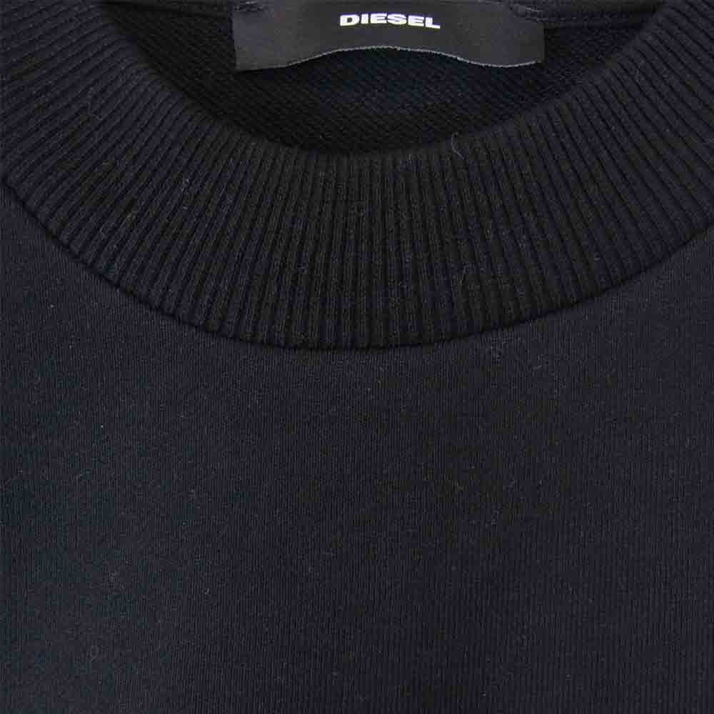 DIESEL ディーゼル 00SEN6 F-ANG-S2 SWEATSHIRT スウェット ブラック系 M【新古品】【未使用】【中古】
