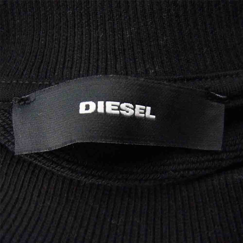 DIESEL ディーゼル 00SEN6 F-ANG-S2 SWEATSHIRT スウェット ブラック系 M【新古品】【未使用】【中古】